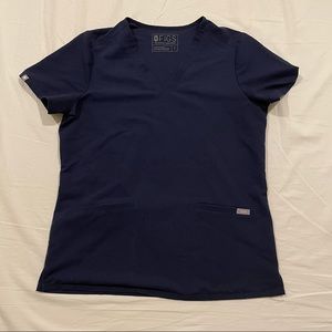 Figs navy small Casma 3 pocket scrub top